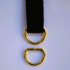 15mm svetsad D-ring guld