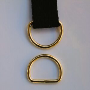 20mm svetsad D-ring guld