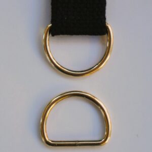 25mm svetsad D-ring guld