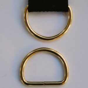 30mm svetsad D-ring guld
