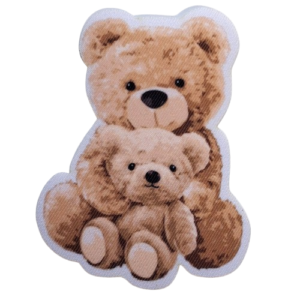 4. Laglapp Nallar stor och liten 87 x 63mm