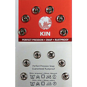 Klassisk tryckknapp 6,5mm silver 6st