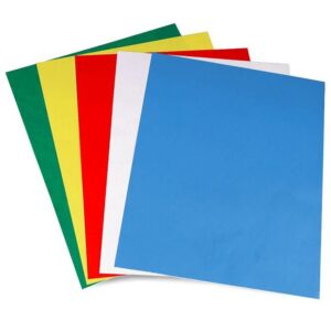 Papper för markering 5 ark i olika färger