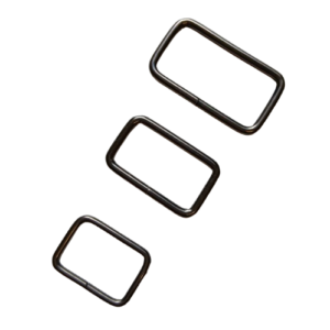 Rektangelspänne utan stång svartoxid (20, 25 och 32 mm)