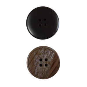 nr10 Brun knapp med mönster Ø 22,5mm